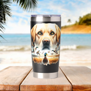 Labrador Retriever with Mallard Ducks Hunting Duck Insulated Tumbler
