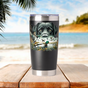 Labrador Retriever with Mallard Ducks Hunting Duck Insulated Tumbler