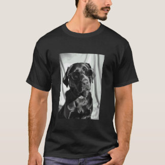 Labrador Retriever with Sunglasses Cool Dog Photo  T-Shirt