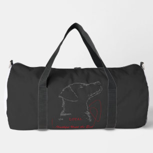 Labrador Retriever Word Art Duffle Bag