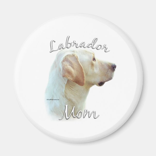Labrador Retriever (yellow) Mum 2 Magnet (Front)