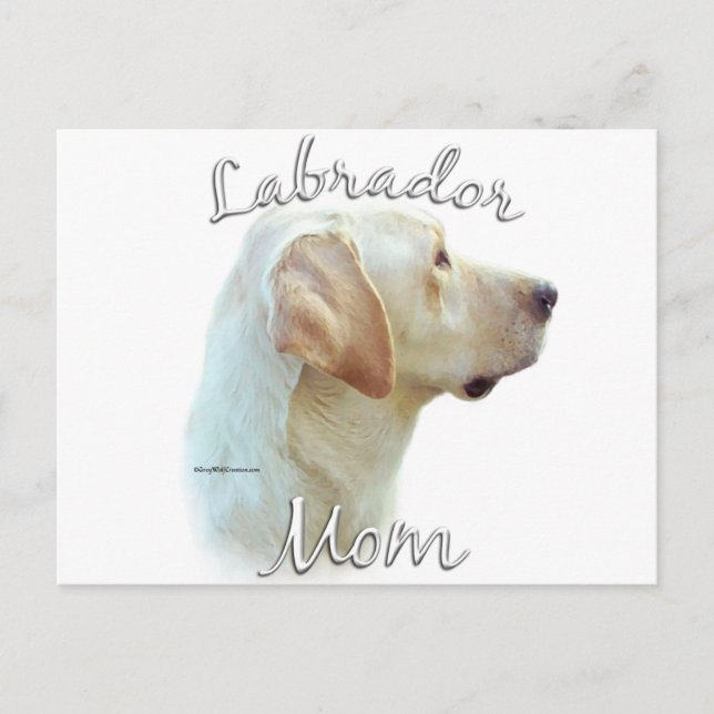 Labrador Retriever (yellow) Mum 2 Postcard (Front)