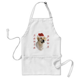Labrador Retriever (yellow) Santa Paws Standard Apron