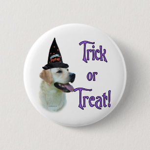 Labrador Retriever (yellow) Trick 6 Cm Round Badge