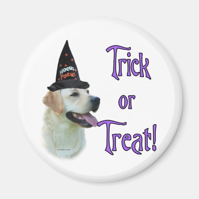 Labrador Retriever (yellow) Trick Magnet (Front)