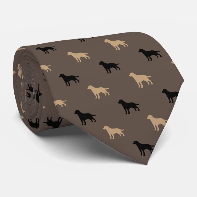 Labrador Retriever Your background colour Tie (Rolled)