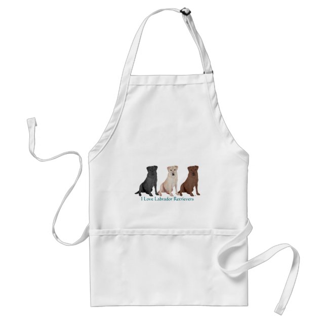Labrador Retrievers - 3 Colours to Love Standard Apron (Front)
