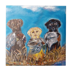LABRADOR RETRIEVERS CERAMIC TILE