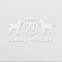 Labrador Retrievers Initial Monogram in Crest Name