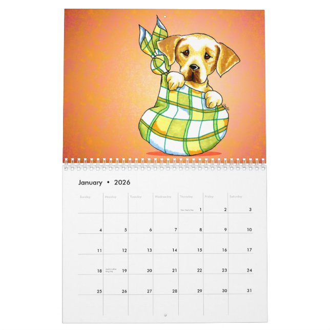 Labrador Retrievers Labs Off-Leash Art™ Vol 1 Calendar (Jan 2026)