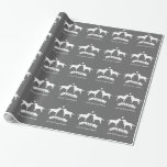 Labrador Retrievers Wedding with Custom Text Wrapping Paper<br><div class="desc">Original Dog Lover's Design. Customise with your own text. Great for wedding gifts!</div>
