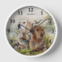 Labrador Retrievers with Pheasant ,Art 