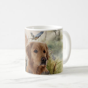 Labrador Retrievers with Pheasant ,Art Coffee Mug