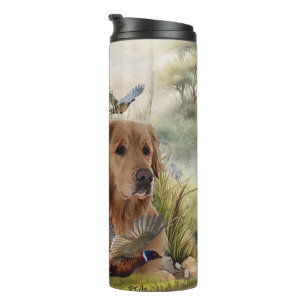 Labrador Retrievers with Pheasant ,Art  Thermal Tumbler