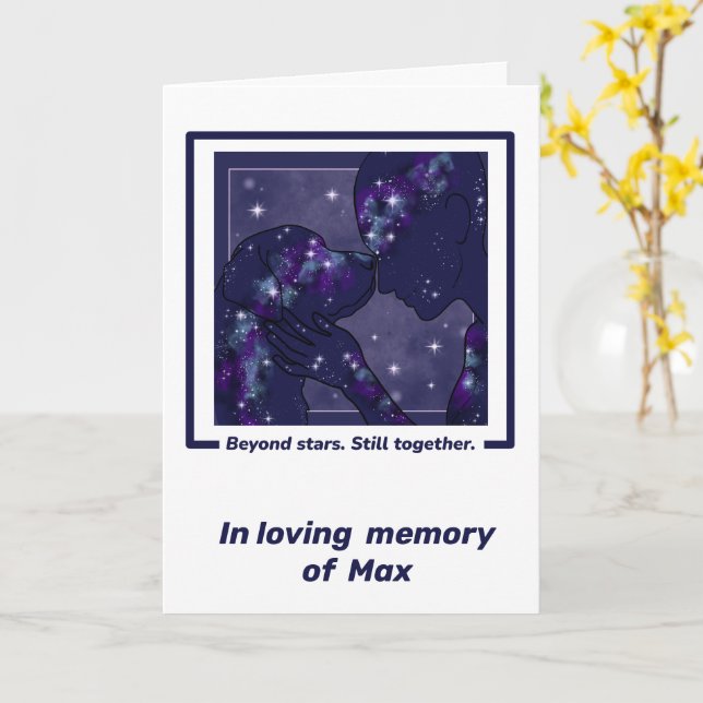 Labrador Retriver - Pet Loss Simpathy Card  (Yellow Flower)