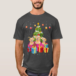 Labrador Santa Lab Dog Christmas Tree Family Match T-Shirt