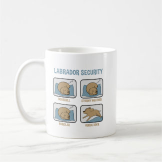 Labrador Security Lab Owner Lab Gift Dog Silhouett Coffee Mug