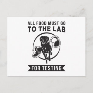Labrador The Lab For Testing Retriever Dog Funny Postcard