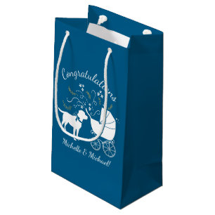 Labrador Theme - Dog Baby Shower Blue Lab Small Gift Bag