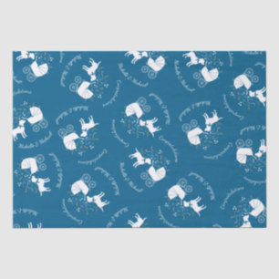 Labrador Theme - Dog Baby Shower Blue Lab Tissue Paper