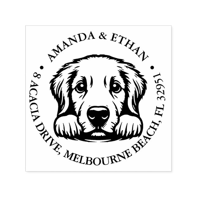 Labrador theme self-inking stamp (Design)