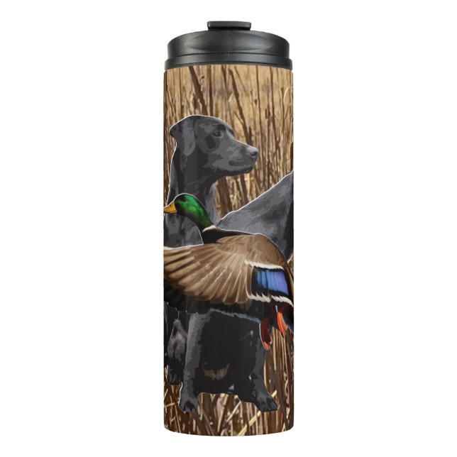 Labrador Tumbler, Duck Hunting Drink Tumbler (Front)