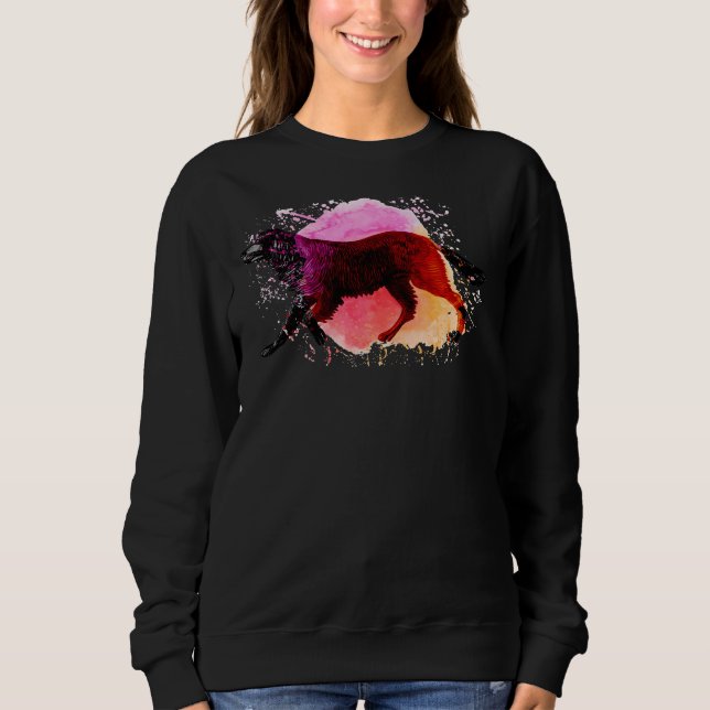 Labrador Weather Vane Pop Winifred Luten Artistic Sweatshirt (Front)