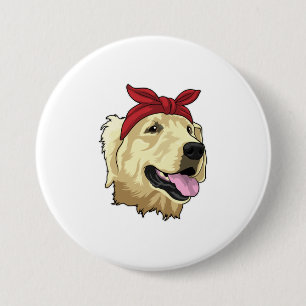 Labrador with Bandanna 7.5 Cm Round Badge