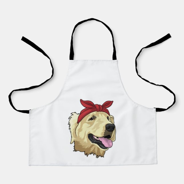 Labrador with Bandanna Apron (Front)