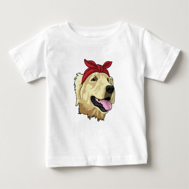 Labrador with Bandanna Baby T-Shirt (Front)