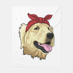 Labrador with Bandanna Fleece Blanket