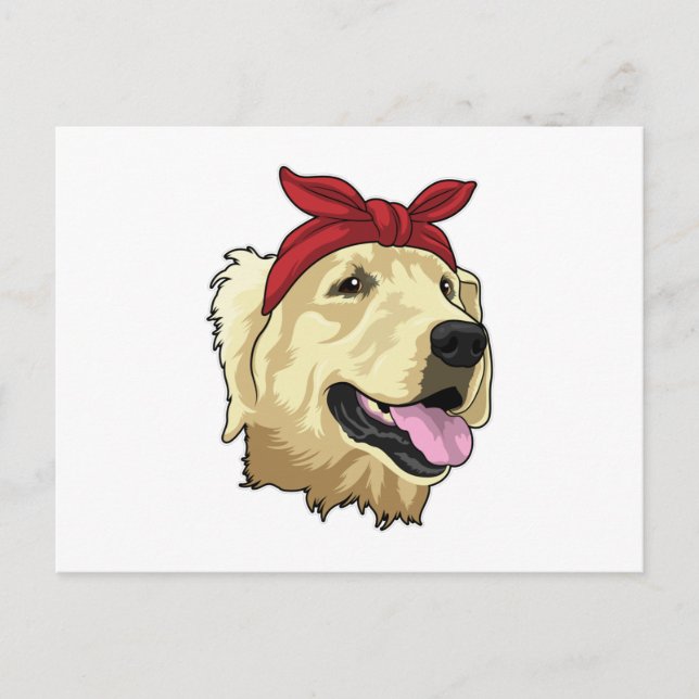 Labrador with Bandanna Postcard (Front)