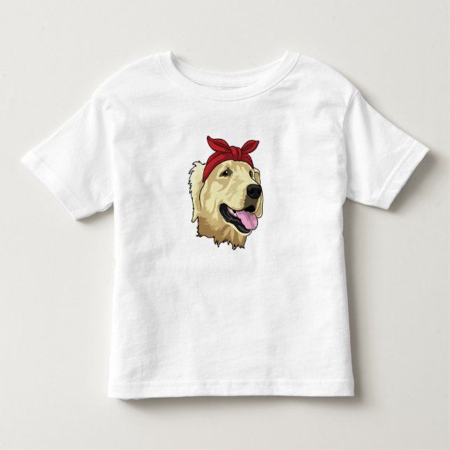 Labrador with Bandanna Toddler T-Shirt (Front)
