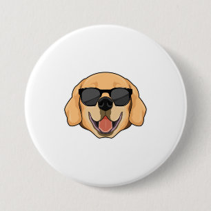 Labrador with Sunglasses 7.5 Cm Round Badge