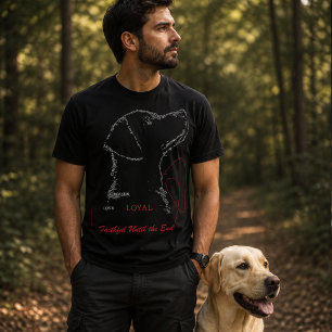 Labrador Word Art   Loyalty in Every Line T-Shirt