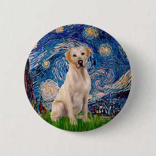 Labrador (Y7) - Starry Night 6 Cm Round Badge