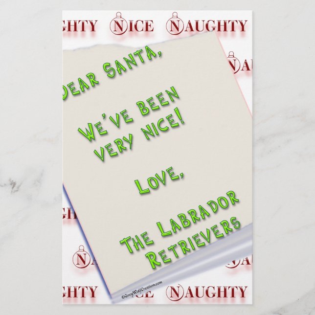 LabradorpluralNice Stationery (Front)