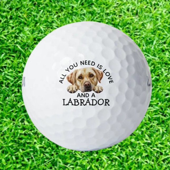  Labradors and  Golf Balls (Delight Labrador lovers with unique golf balls featuring adorable Lab designs.  )