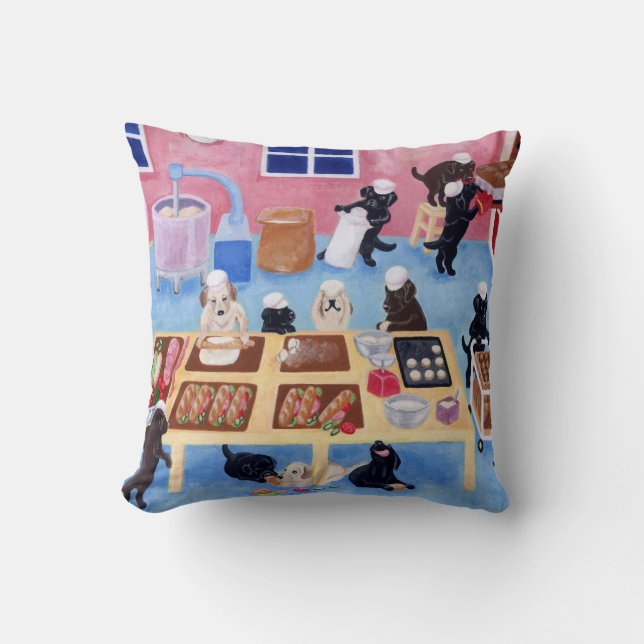 Labradors Bakery Cushion (Front)