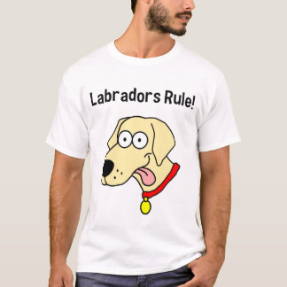 "Labradors Rule!" Yellow Lab Men's T-Shirt