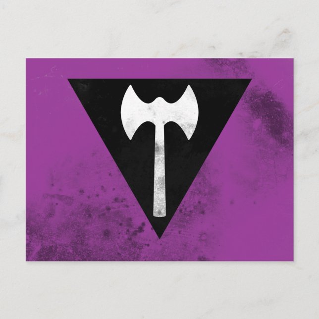 Labrys Lesbian Flag Postcard (Front)