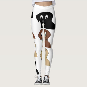 labs 3 colours cartoon head leggings