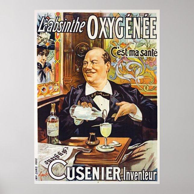 L'Absinthe Cusenier Poster (Front)