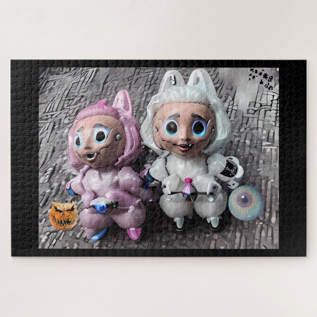 Labubu Tricks and Treats Jigsaw Puzzle (Horizontal)