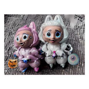 Labubu Tricks and Treats Poster