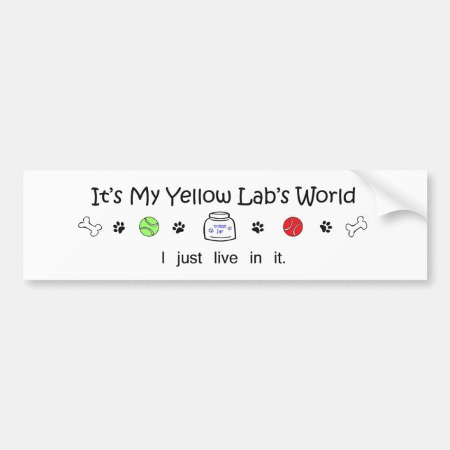 LabYellow Bumper Sticker (Front)