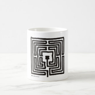 labyrinth 7 square coffee mug