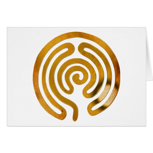 labyrinth antique gold | make your own background (Front Horizontal)