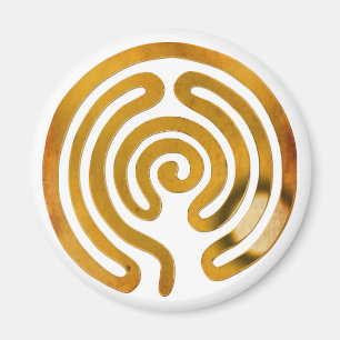 labyrinth antique gold make your own background magnet