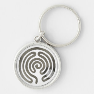 labyrinth antiquesilver make your own background key ring